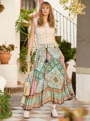 Joe Browns Natural Tassel Crochet 100% Cotton Waistcoat - Image 2 of 7