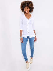 Joe Browns Longline Rouched Front Jersey Top - Imagen 2 de 5