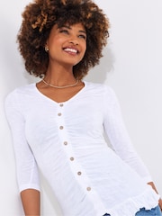 Joe Browns Longline Rouched Front Jersey Top - Imagen 3 de 5