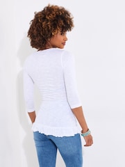 Joe Browns Longline Rouched Front Jersey Top - Imagen 4 de 5
