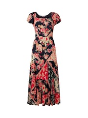 Joe Browns Black Flowy Patchwork Maxi Dress - Image 7 of 7