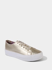 Joe Browns Gold Chunky Platform Pumps - Image 2 of 6