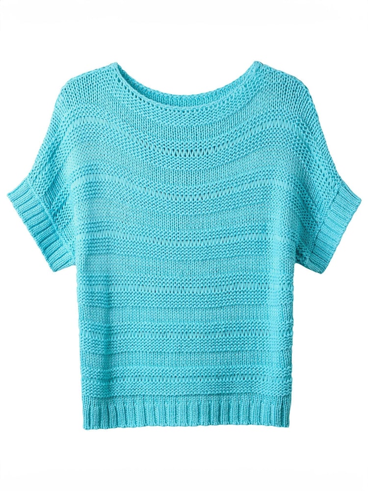 Joe Browns Blue Striped Boat Neck Jumper - Image 7 of 7