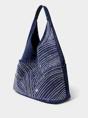 Bolso de hombro con adornos y diamantes de Joe Browns - Imagen 2 de 3