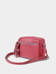 Joe Browns Pink Mini Leather Cross-Body Bag - Image 2 of 3