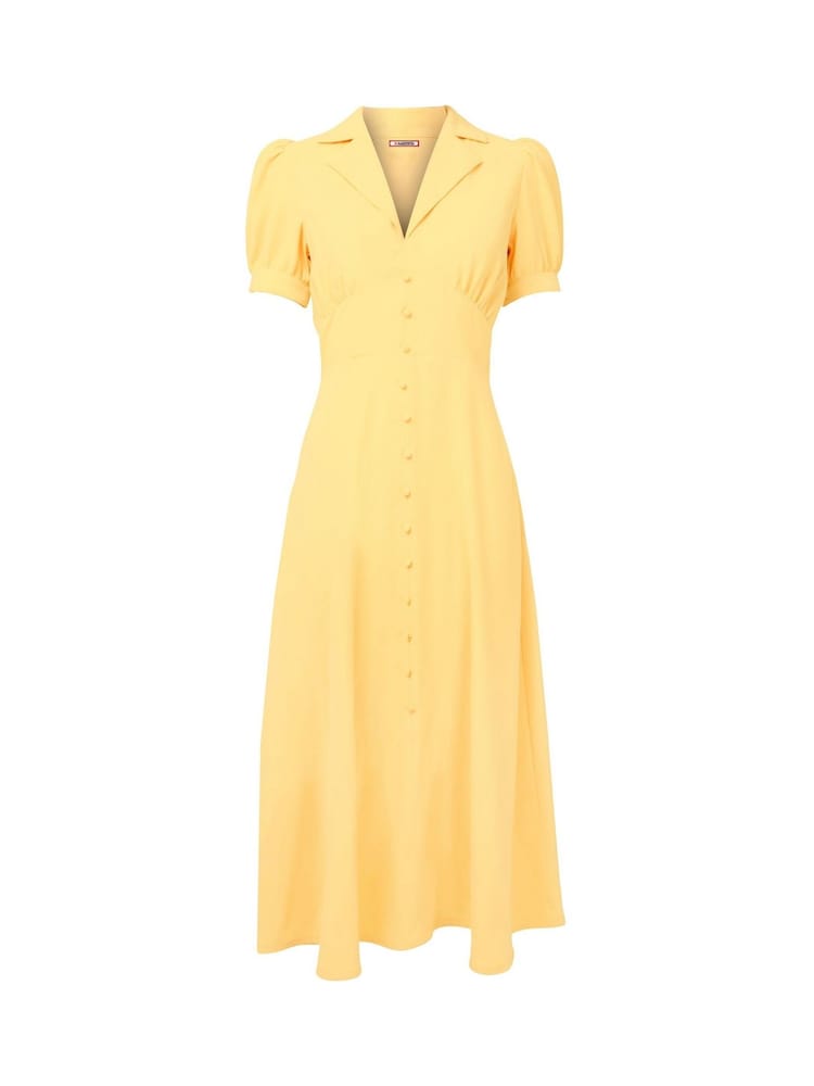 Joe Browns Yellow Vintage Collared Tea Dress - Image 5 of 5
