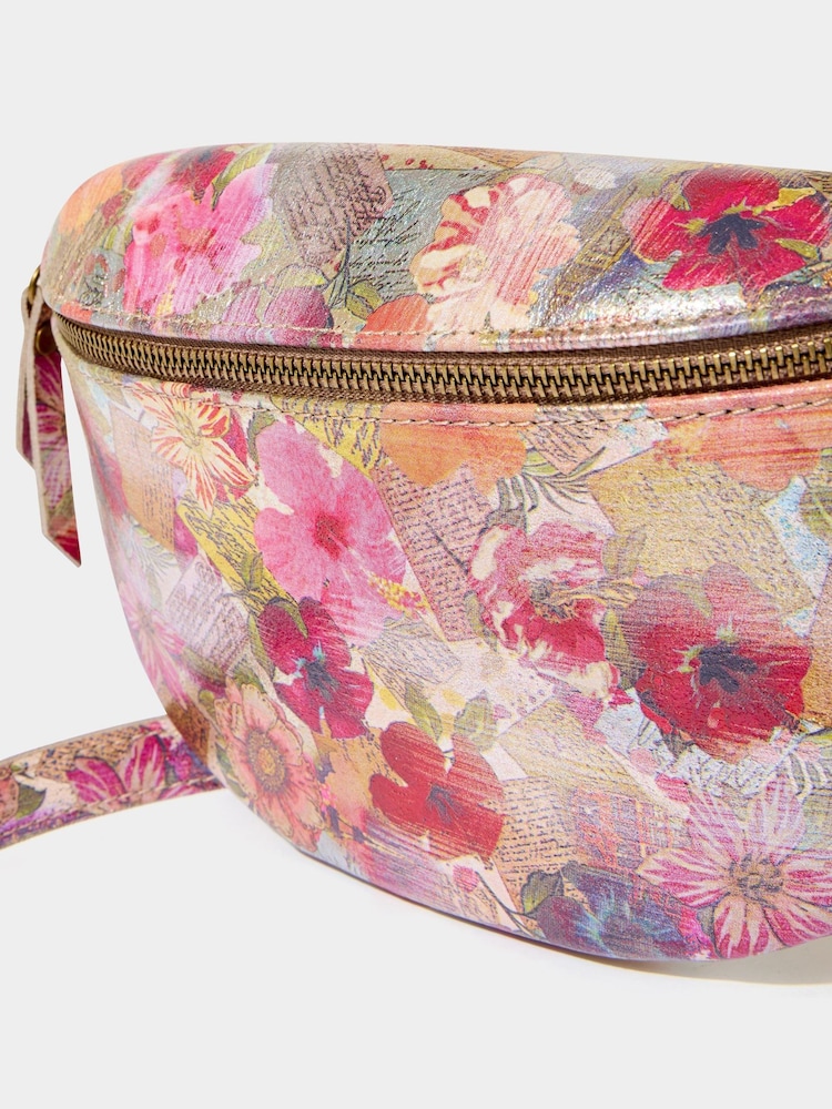 Joe Browns Metallic Floral Leather Bum Bag - صورة 3 من 3 Joe Browns Metallic Floral Leather Bum Bag - صورة 3 من 3