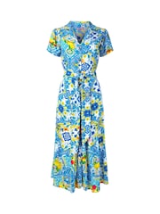 Joe Browns Blue Vintage Tie-Waist Shirt Dress - Image 7 of 7