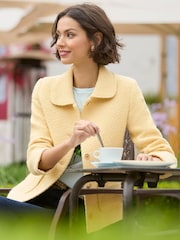 Joe Browns Yellow Vintage Collared Tweed Jacket - Image 2 of 7