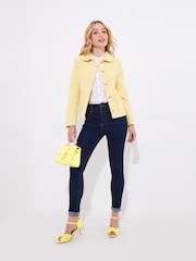 Joe Browns Yellow Vintage Collared Tweed Jacket - Image 3 of 7