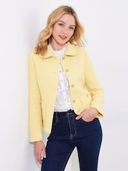 Joe Browns Yellow Vintage Collared Tweed Jacket - Image 4 of 7