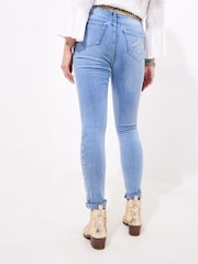 Joe Browns Blue Floral Print Skinny Jeans - Image 4 of 6