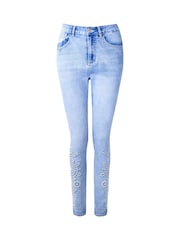 Joe Browns Blue Floral Print Skinny Jeans - Image 6 of 6
