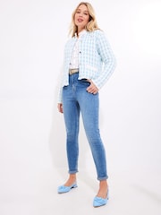 Joe Browns Blue Vintage Tweed Cardigan - Image 2 of 5