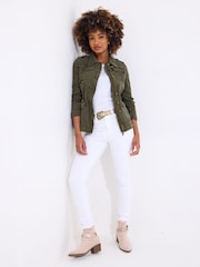 Joe Browns Green Patch Detail Military Jacket - Image 4 of 6