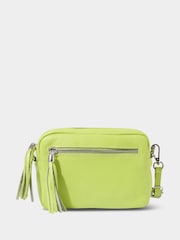 Joe Browns Green Mini Leather Cross-Body Bag - Image 1 of 3