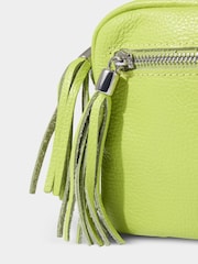 Joe Browns Green Mini Leather Cross-Body Bag - Image 3 of 3