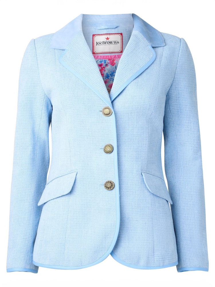Joe Browns Blue Collared Button Detail Jacket - Image 5 of 5