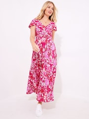 Joe Browns Pink Vintage Floral Button Dress - Image 1 of 5