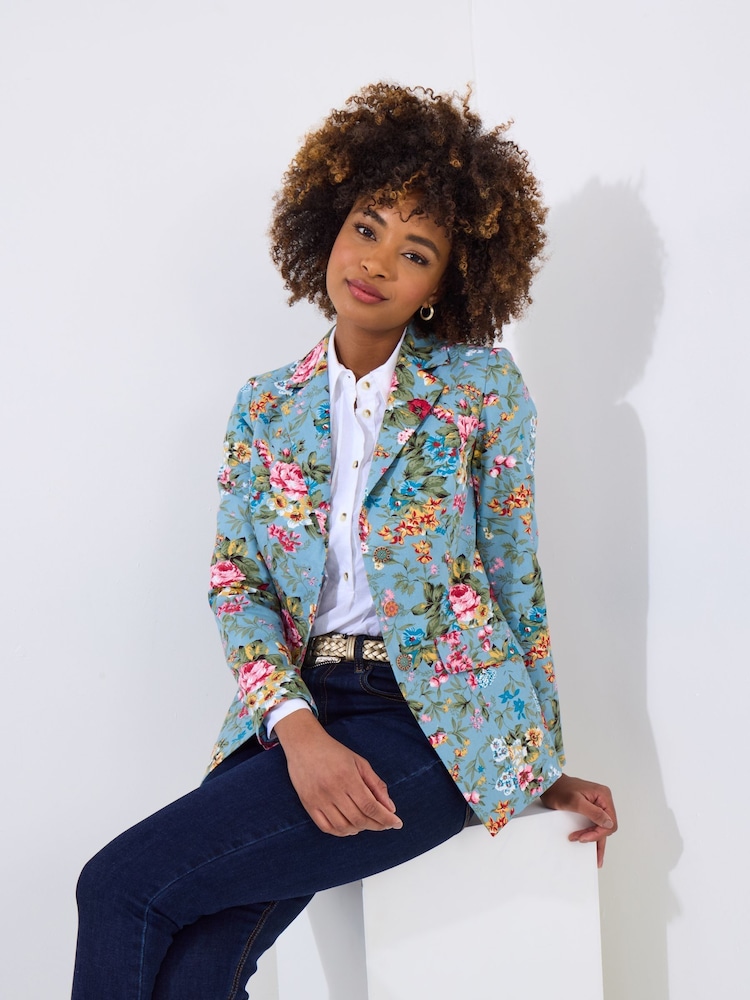 Chaqueta de algodón 100 % con estampado floral de Joe Browns - Imagen 1 de 6 Chaqueta de algodón 100 % con estampado floral de Joe Browns - Imagen 1 de 6