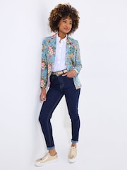 Joe Browns Blue Floral Print 100% Cotton Jacket - Image 2 of 6
