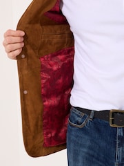 Joe Browns Brown Soft Suede Blazer Jacket - Image 5 of 7
