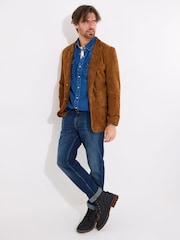 Joe Browns Brown Soft Suede Blazer Jacket - Image 6 of 7