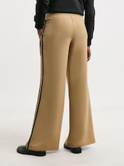JD Williams Camel Side Stripe Wide Leg Trousers - Image 2 of 4