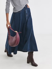 JD Williams Blue Full Circle Denim Skirt - Image 4 of 4
