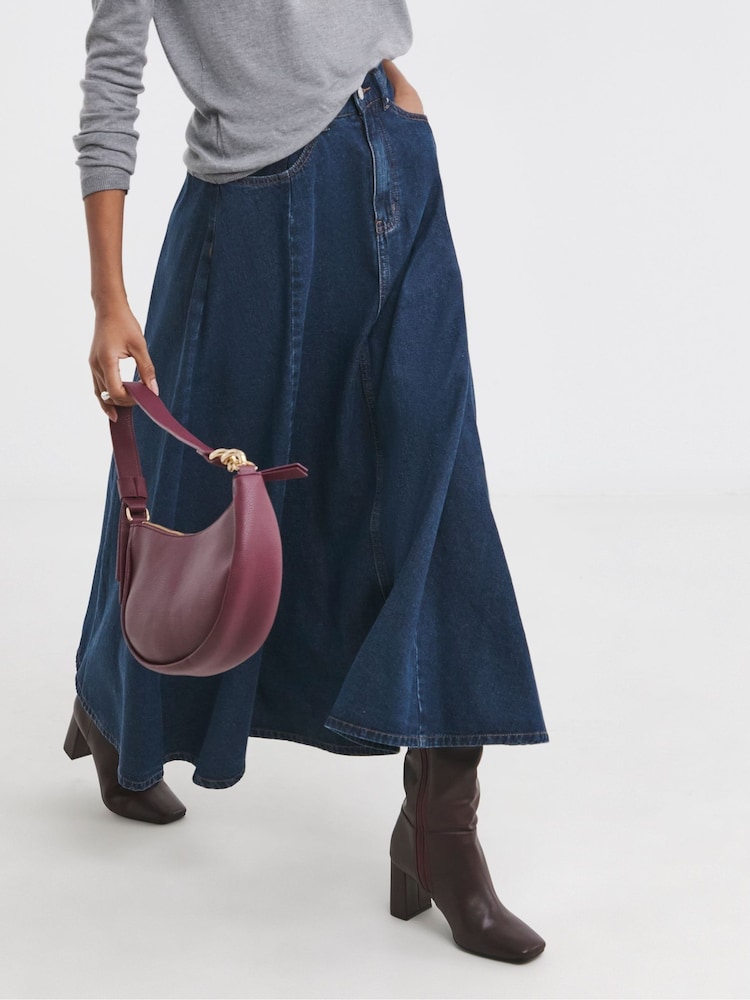 JD Williams Blue Full Circle Denim Skirt - Image 4 of 4