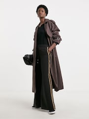 JD Williams Black Side Stripe Wide Leg Trousers - Image 3 of 4