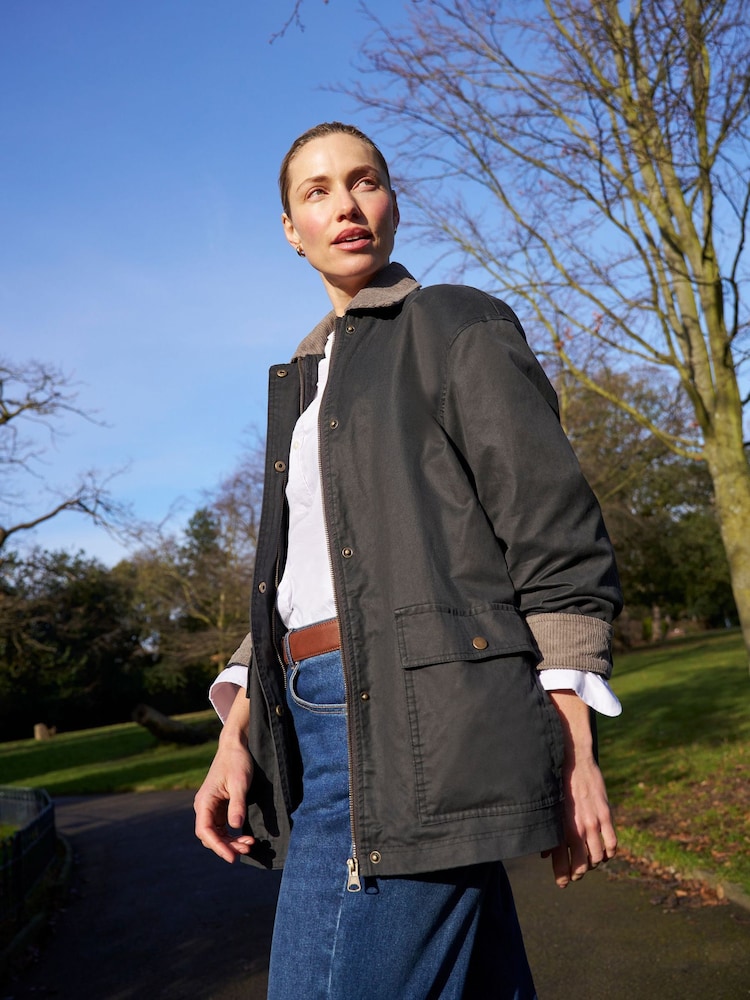 JD Williams Grey Workwear Utility Co-Ord Jacket - Image 1 of 6