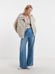 JD Williams Natural 2 in 1 Tech Parka Coat - Image 4 of 4