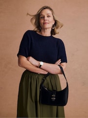 JD Williams Olive 100% Cotton  Maxi Skirt - Image 2 of 6