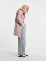 JD Williams Pink Longline Shower Resistant Raincoat - Image 2 of 4