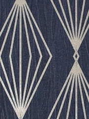 Boutique Sapphire Marquise Geo A4 Wallpaper Sample - Image 4 of 4