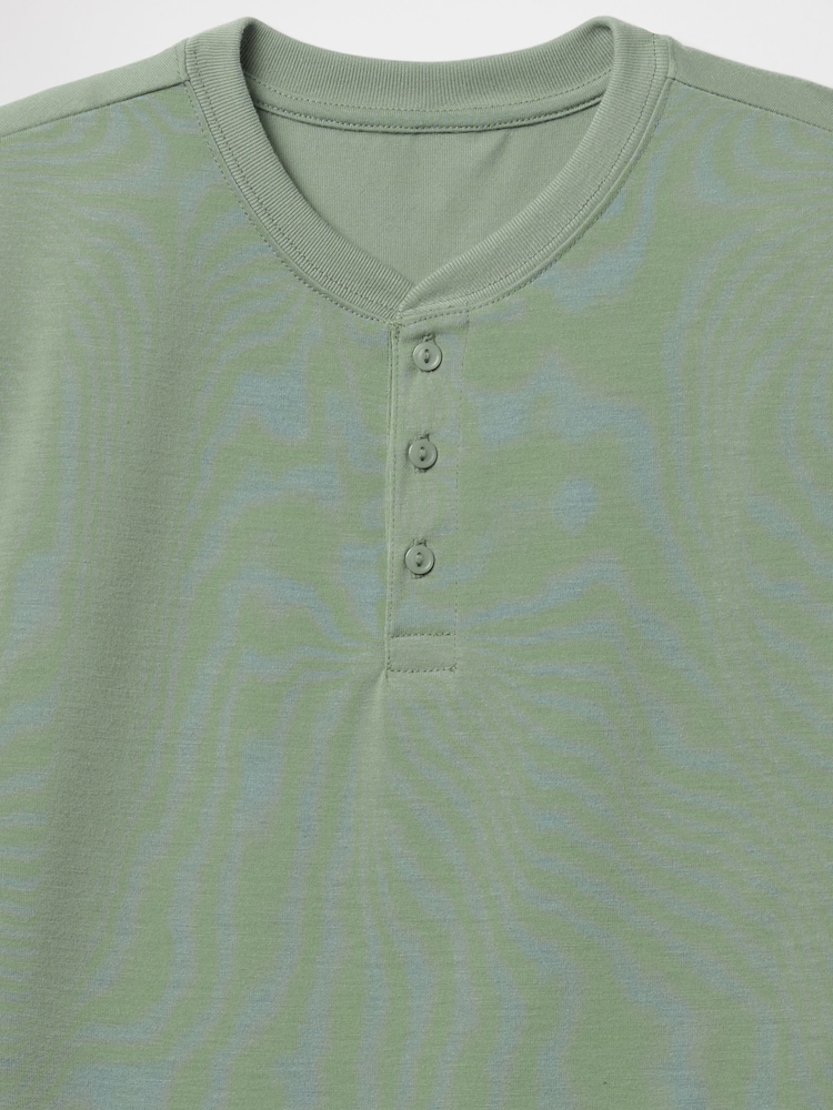Gap Green Short Sleeve Henley Pyjamas (6-13yrs) - Image 3 of 3