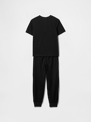 Gap Black Short Sleeve Henley Pyjamas (6-13yrs) - Image 2 of 3