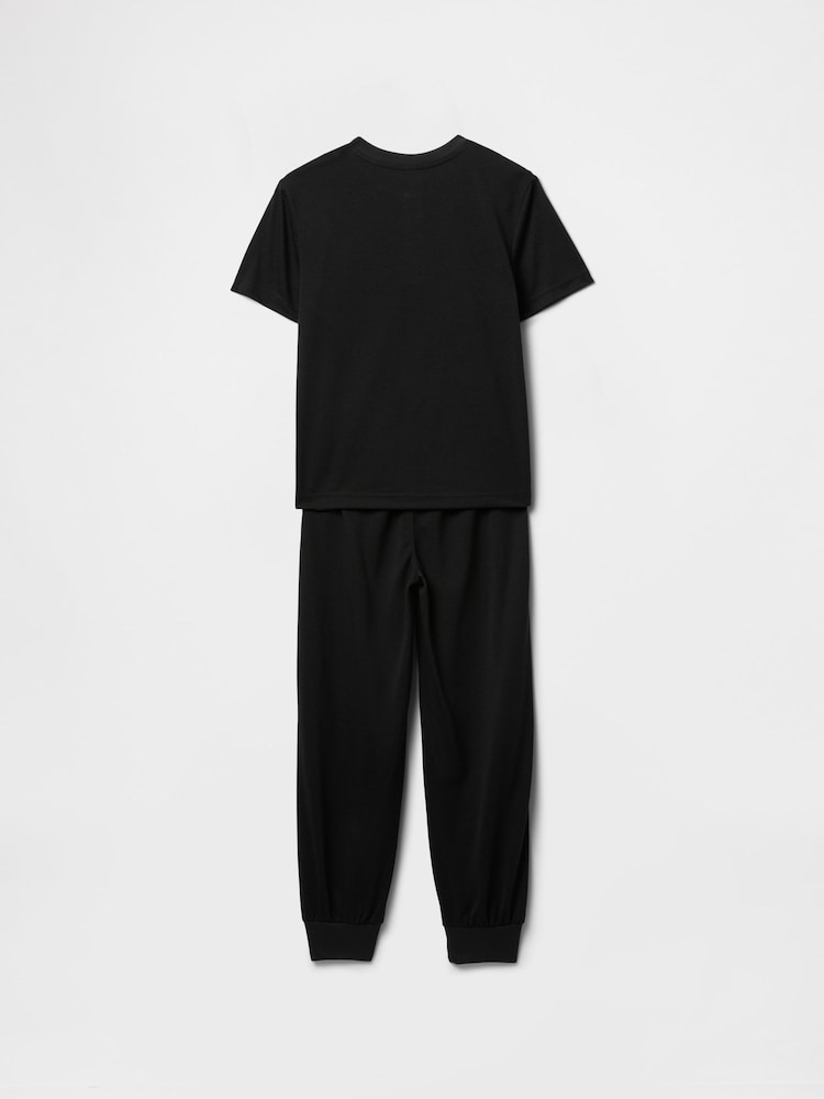 Gap Black Short Sleeve Henley Pyjamas (6-13yrs) - Image 2 of 3