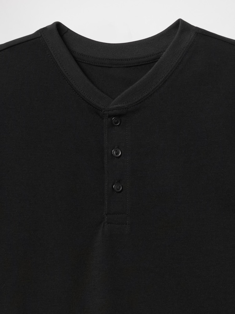 Gap Black Short Sleeve Henley Pyjamas (6-13yrs) - Image 3 of 3