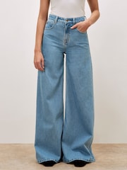 Apricot Blue Zana Wide Leg Jeans - Image 2 of 6