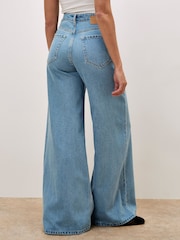 Apricot Blue Zana Wide Leg Jeans - Image 4 of 6