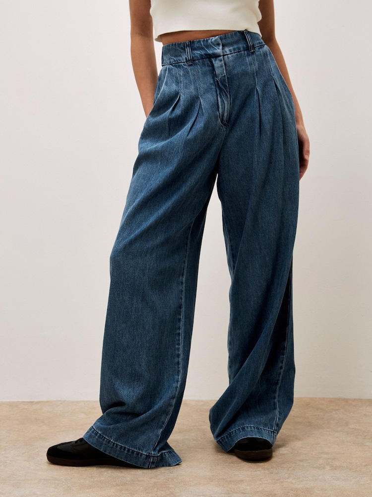 Apricot Blue Gabi Wide Leg Jeans - Image 2 of 6