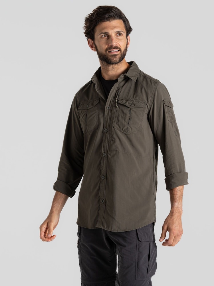 Craghoppers Green Nosi Life Adventure III Long Sleeve Shirt - Image 1 of 7
