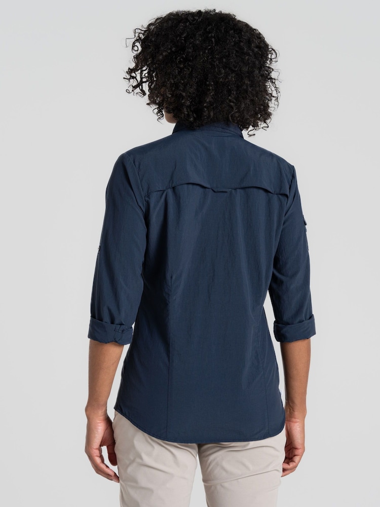 Craghoppers Blue Nosi Life Adventure III Long Sleeve Shirt - Image 2 of 10