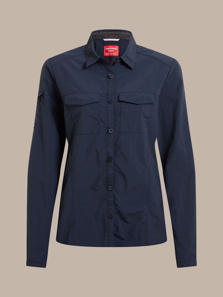Craghoppers Blue Nosi Life Adventure Iii Long Sleeve Shirt - Image 6 of 6