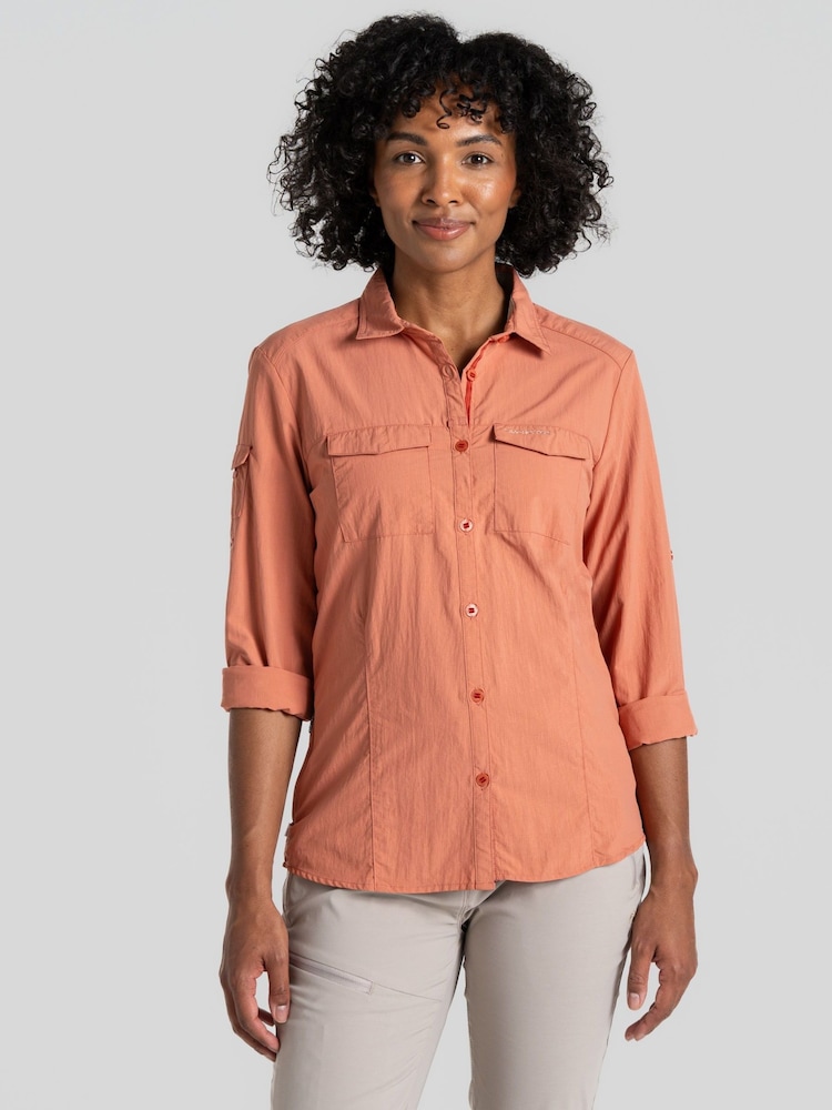 Craghoppers Red Nosi Life Adventure III Long Sleeve Shirt - Image 1 of 8