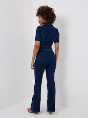 Mono largo de denim con cinturón y cremallera de Joe Browns - Imagen 4 de 5