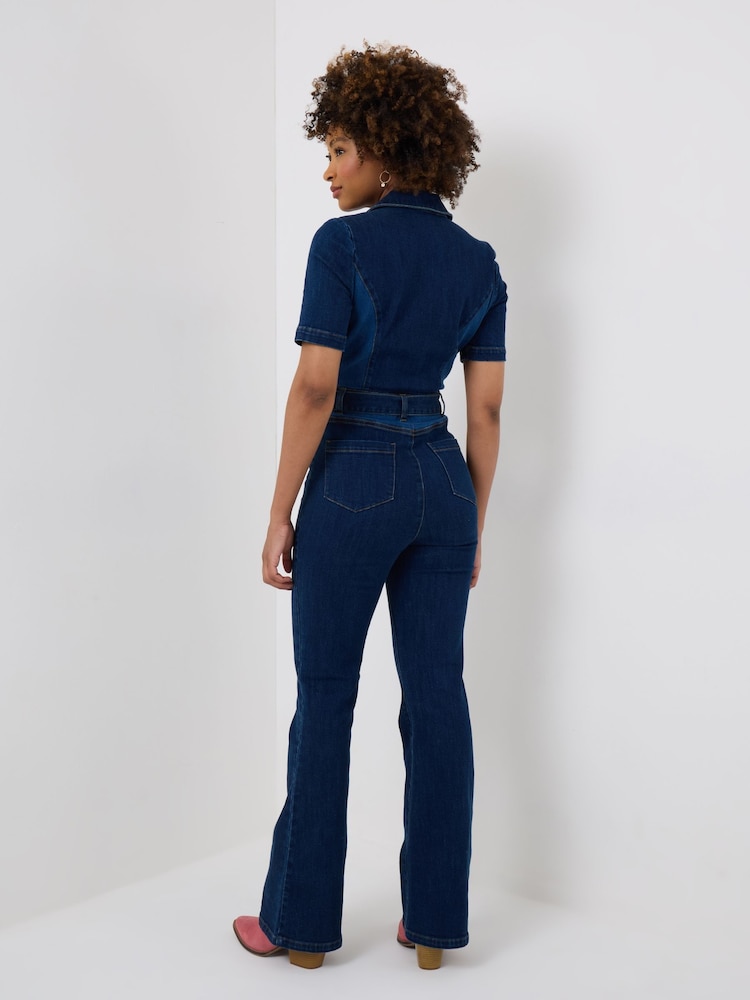 Joe Browns אוברול ארוך מג'ינס עם רוכסן וחגורה - Image 4 of 5
