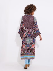 Joe Browns Black Petite Butterfly Border Print Maxi Dress - Image 3 of 7